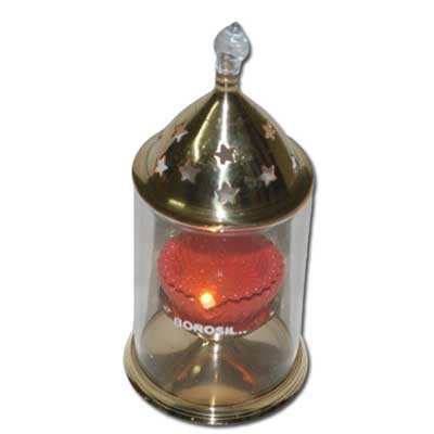 "Akanda Jyothi Brass glass Lamp -code 004 - Click here to View more details about this Product